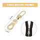 SUPERFINDINGS 20Pcs 5 Colors Alloy & Iron Zipper Pull FIND-FH0005-61-3
