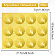 34 foglio di adesivi autoadesivi in lamina d'oro in rilievo DIY-WH0509-055-2