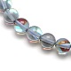 Chapelets de perles en pierre de lune synthétique G-F143-6mm-09-3
