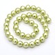 Round Shell Pearl Bead Strands BSHE-M009-8mm-07-2