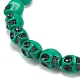 Set di braccialetti elastici con perline in plastica con teschio da 9 pz e 9 colori per donna BJEW-JB08900-5