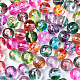 Transparent Spray Painted Glass Beads DGLA-N033-11-2