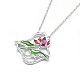925 подвесные стерлингового серебра ожерелья NJEW-F246-05P-2