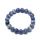 Bracelets extensibles en jaspe avec des taches bleues naturelles X-BJEW-K212-B-039-2