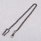 Alloy Twisted Curb Chain necklace Making KEYC-L007-03-2