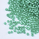 真珠光沢のあるシリンダーシードビーズ  均一サイズ  シーグリーン  1.5~2x1~2mm  穴：0.8mm  約4000個/袋  約50 G /袋 SEED-Q036-02A-E01-3