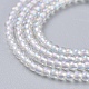 Chapelets de perles en verre électroplaqué X-EGLA-I013-2mm-AB01-3