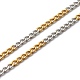 Two Tone 304 Stainless Steel Curb Chain Necklaces X-NJEW-JN03541-4