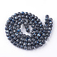 Chapelets de perles en verre peint DGLA-S112-4mm-D21-2