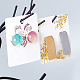 CHGCRAFT 200Pcs 4 Style Earring Display Cards Earring Holder Cards for Earrings Necklace Jewelry Display CDIS-CA0001-01-4