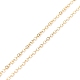 Ожерелье с подвеской-слайдером Rondelle с кристаллами и стразами с цепочками из латунного кабеля для женщин NJEW-JN03816-6