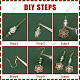 SUNNYCLUE 1 Box DIY 10 Pairs Christmas Charms Rhinestone Snowflake Charms Earrings Making Kit Enamel Snow Charm Bowknot Connector Charms Bar Links Glass Beads Earring Hooks for Jewelry Making Kits DIY-SC0022-84-6
