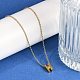 Ионное покрытие(ip) 304 нержавеющая сталь подвески ожерелья NJEW-R050-01G-08-3