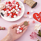 Elecrelive set di gioielli con perline di legno di san valentino kit per la creazione di gioielli fai da te DIY-EL0001-05-5
