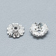 925 Sterling Silver Bead Caps STER-T002-89S-2