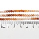 Hebras naturales de perlas de jade de myanmar G-F759-04-5