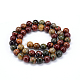 Perles rondes naturelles en pierre picasso / jaspe picasso G-F216-12mm-18-2