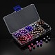 Abalorios de perla de vidrio redondos de estilo mixto HY-X0002-02-B-3