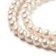 Fili di perle di perle d'acqua dolce coltivate naturali PEAR-L033-16-02-3