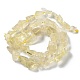Brins de perles de quartz naturel brut bruts de citron G-B065-C10-3