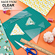 BENECREAT 6Pcs Free Motion Triangle Quilting Template Set DIY-WH0172-939-6