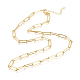 Unisex Brass Cable Chains Necklaces CHC-D025-02G-1