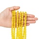 Spray Painted Crackle Glass Beads Strands CCG-Q001-8mm-10-4