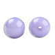 オペーク樹脂ビーズ  ラウンド  紫色のメディア  12x11.5mm  穴：1.6~1.8mm RESI-N034-27-S07-1