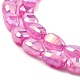Imitation Jade Glass Beads Strands GLAA-P058-06A-02-3