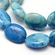 Oval Natural Crazy Agate Beads Strands G-L309-03-2
