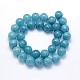 Brins de perles de quartz bleu naturel G-O047-07-4mm-4