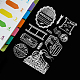 塩ビプラスチックスタンプ  DIYスクラップブッキング用  装飾的なフォトアルバム  カード作り  スタンプシート  車両の模様  16x11x0.3cm DIY-WH0167-56-164-6