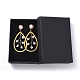 Glass Seed Beads Dangle Stud Earrings EJEW-JE03978-01-4