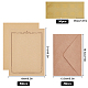Craspire классические конверты из крафт-бумаги с наклейками DIY-CP0004-86A-2