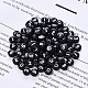 Perles acryliques opaques noires SACR-YW0001-16A-7