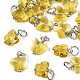 Faceted Transparent Glass Charms GLAA-T024-06L-1