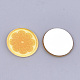 プラスチックカボション  グリッターパウダー付き  レモン  ゴールド  22x2mm KY-T010-31-2