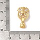 Латунные микро проложить кубического циркония раз за застежками KK-B098-06G-02-3
