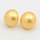 Dôme acrylique mat perle boucles d'oreille EJEW-N0019-02B-21mm-1