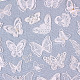 レース刺繍縫製繊維  DIYアクセサリー  蝶  ホワイト  40x70mm DIY-WH0122-13-3