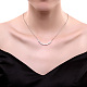 925 стерлингового серебра перлы раковины из бисера ожерелья NJEW-BB18719-7