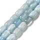 Natürliche Aquamarin Perlen Stränge G-G980-26-1