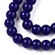 Chapelets de perles en verre opaque de couleur unie GLAA-T032-P4mm-03-2