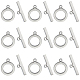 SUNNYCLUE 1 Box 25 Sets Toggle Bracelet Clasps Toggle Clasp Toggle Jewelry Clasps Toggle Clasps Bulk Stainless Steel OT Clasps T Bar Clasps for Jewelry Making Clasps Bracelets Necklace DIY Supplies STAS-SC0006-74-1