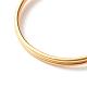 ラウンドシェルパールビーズフィンガー指輪  環境に優しい銅線付き  ゴールドカラー  usサイズ8 1/4(18.3mm) RJEW-TA00001-3