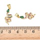 Латунные микро проложить кубического циркония подвески KK-L243-29G-16-3