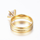 304 Stainless Steel Couple Rings RJEW-P057-24-4