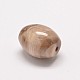 Perles en bois pétrifié naturel G-P076-34A-2