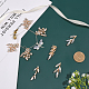 CHGCRAFT 16Pcs 4Styles DIY Leaf Shape Jewelry Making Finding Kit Leaf Alloy Crystal Rhinestone Cabochons Pendants for Bracelet Necklace Jewelry Making Craft Making DIY-CA0005-29-4