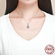 Collares de 925 plata esterlina Zirconia colgante NJEW-FF0005-37AS-2